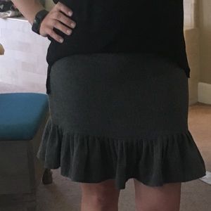 Gap Wool Blend Skirt With Ruffle Bottom, Size 10